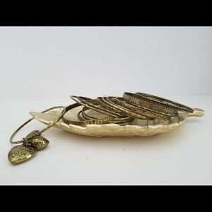 Golden-bronze Dainty Bangles